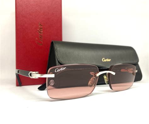 cartier rimless sunglasses c decor|cartier buffs sunglasses men.